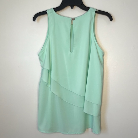 Annabella Mint Green shell tank top - Picture 2 of 4
